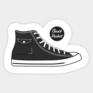 Shoe chuck pocket grey Sticker